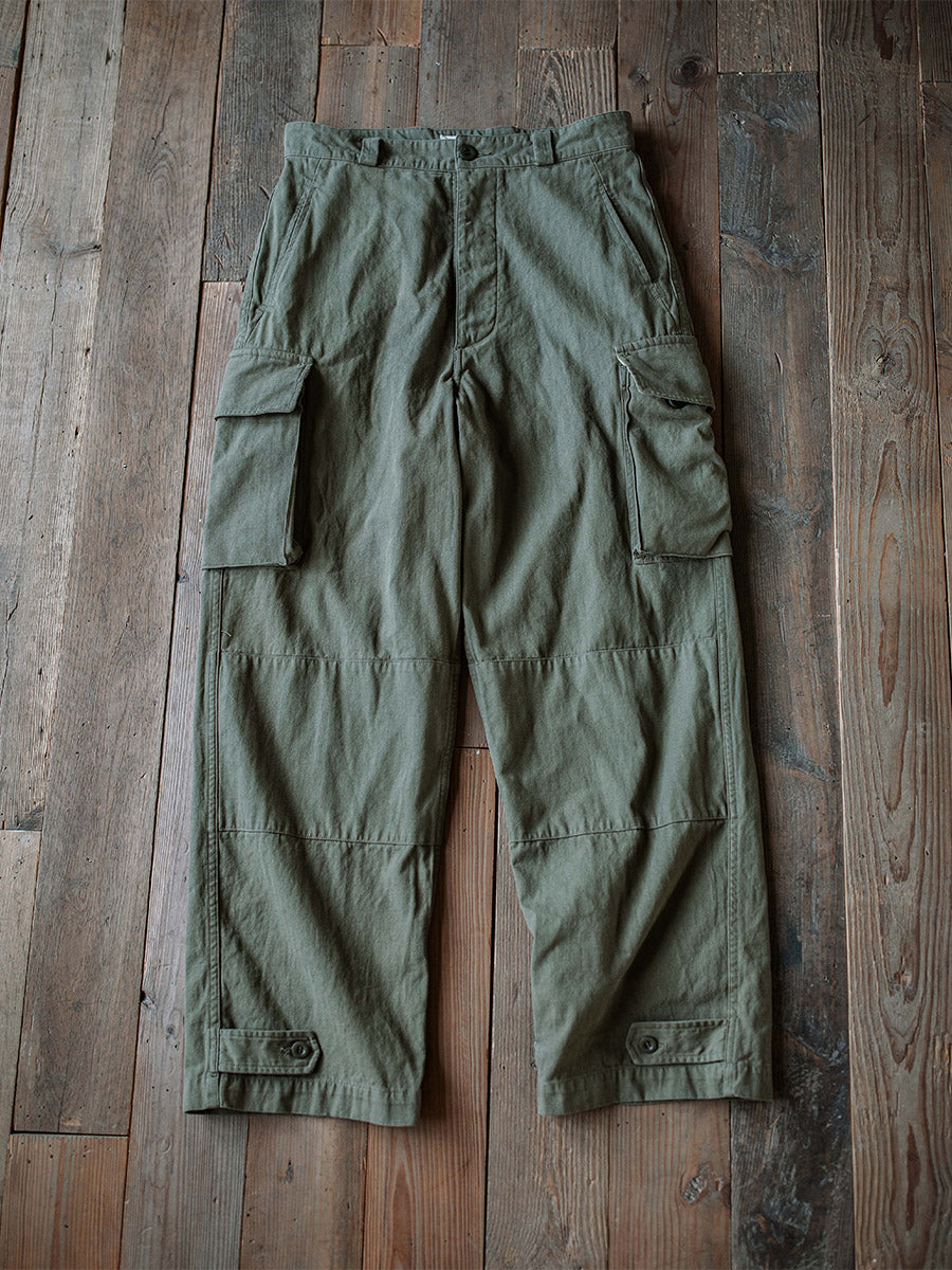 Pantalones de sarga con diseño de espiga M-47 del ejército francés, réplica