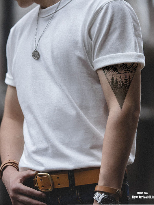 T-shirt classique slim à col rond pour homme