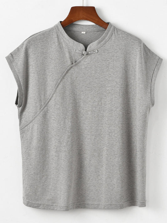 Camiseta súper suave de algodón y lino.