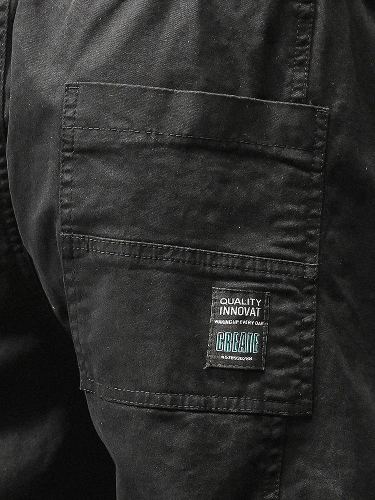 Pantalones cargo jogger de cintura elástica para hombre