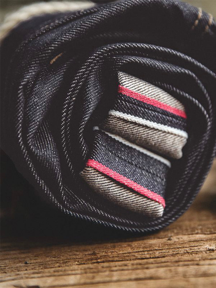 Jeans de Mezclilla Cruda Estilo Retro Americano para Hombre