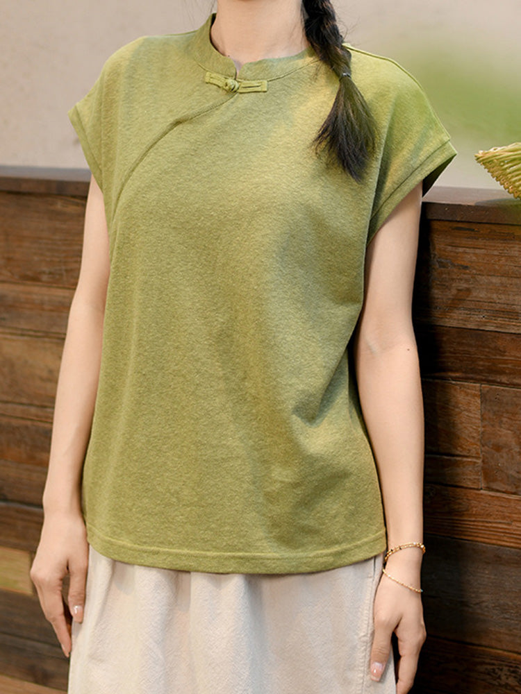 Camiseta súper suave de algodón y lino.