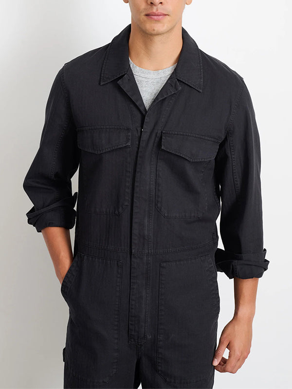 Mono de hombre slim fit con cierre de cremallera