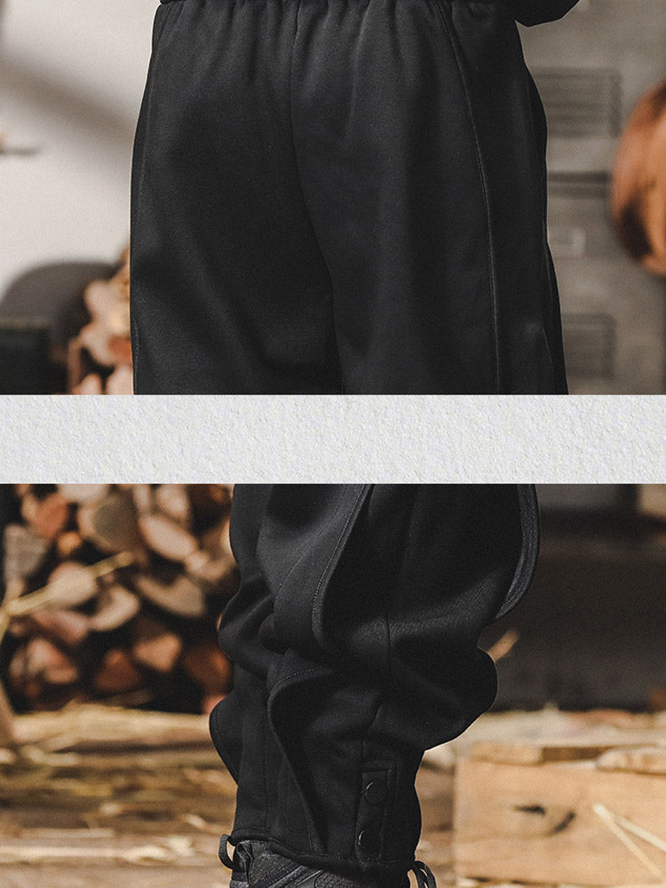 Pantalones de chándal para hombre con detalle de botones y cintura cómoda