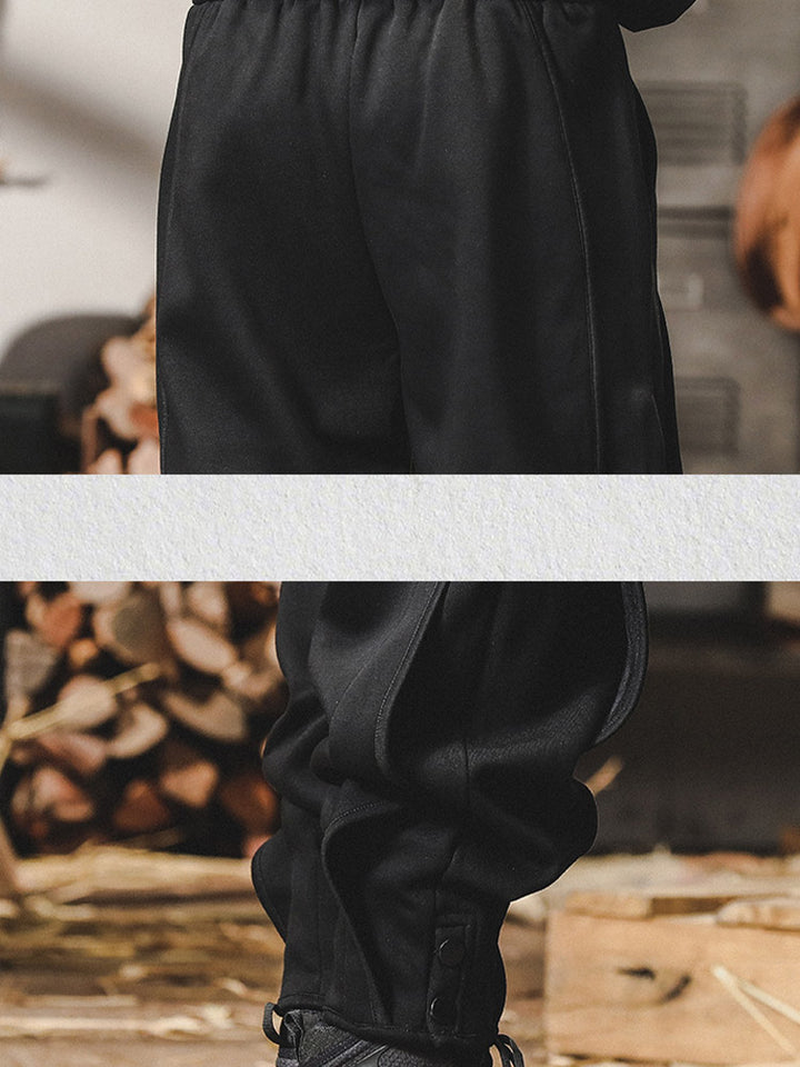 Pantalones de chándal para hombre con detalle de botones y cintura cómoda