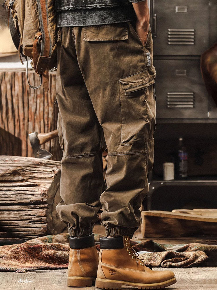Pantalón cargo estilo jogger vintage para hombre