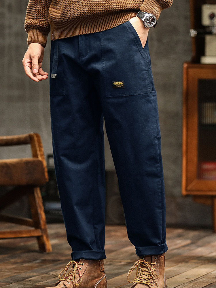 Pantalones Utilitarios Casuales de Inspiración Vintage para Hombre