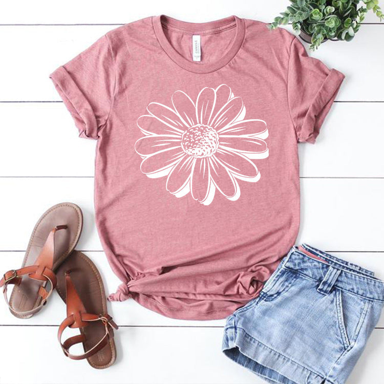 T-shirt Femme Motif Tournesol