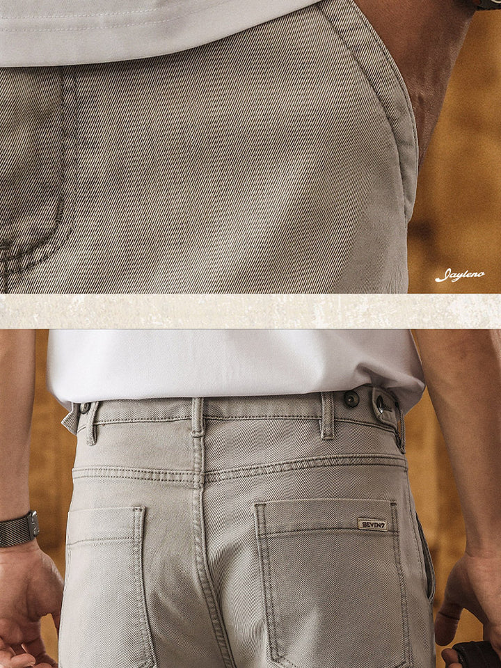 Herren Gerade Jeans, klassische Freizeithose mit bequemem Schnitt