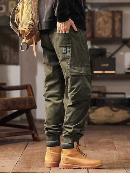 Pantalones cargo jogger de cintura elástica para hombre