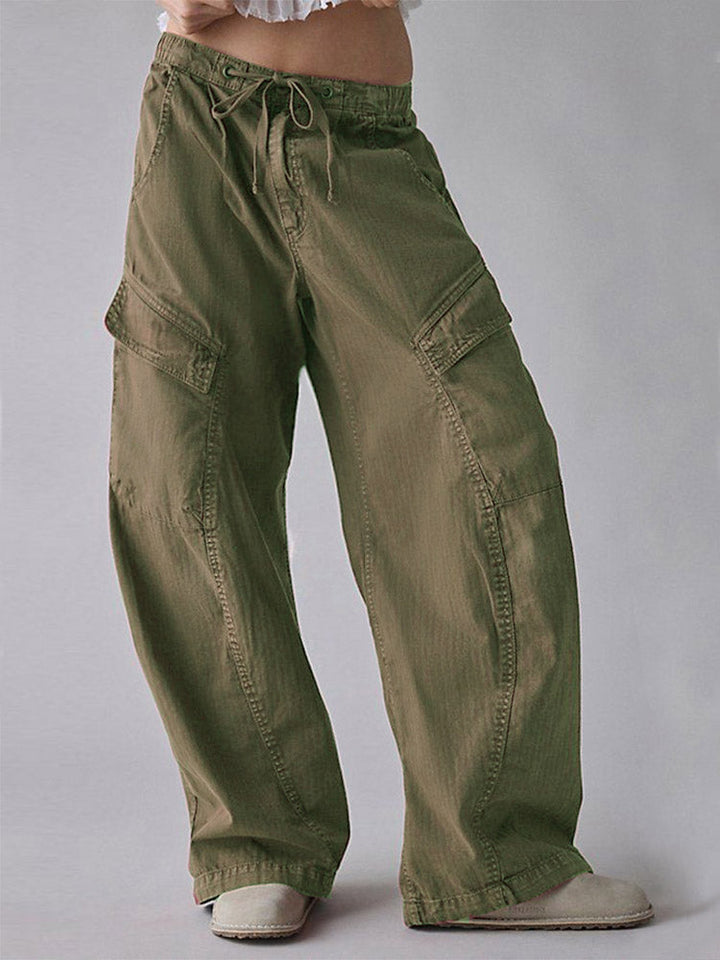 Pantalones holgados utilitarios de mujer
