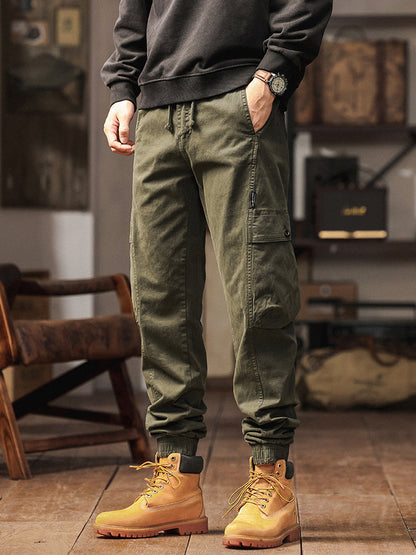 Pantalones cargo jogger de cintura elástica para hombre