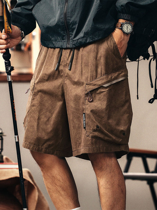 Pantalones cortos cargo casuales para hombre, ideales para senderismo y actividades al aire libre
