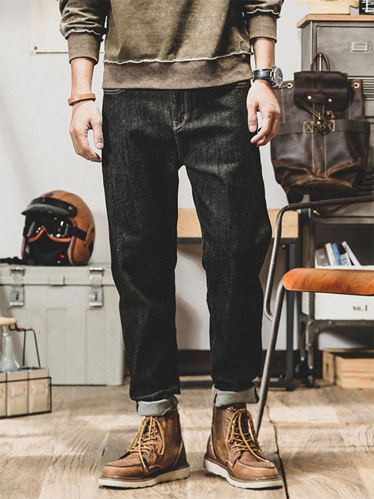 Vaqueros vintage de corte tapered para hombre