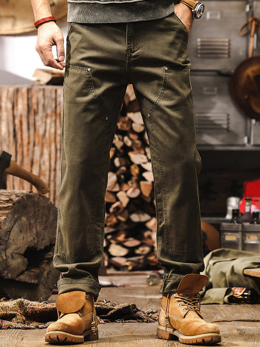 Men's Rugged Workwear Straight-Leg Utility Pants
