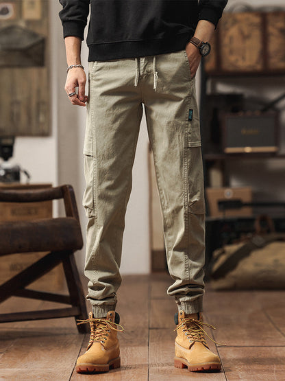 Pantalones cargo jogger de cintura elástica para hombre