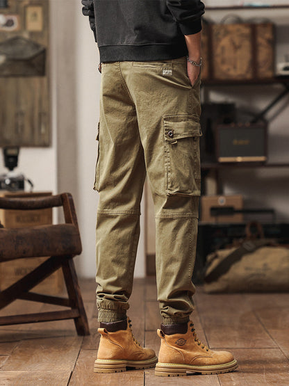 Vintage-inspirierte Cargo-Jogginghose für Herren mit vielen Taschen