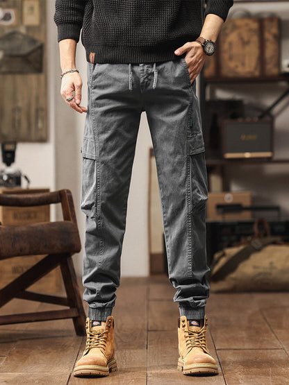 Pantalones cargo jogger de cintura elástica para hombre