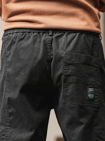 Pantalones cargo jogger de cintura elástica para hombre