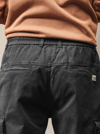 Vintage-inspirierte Cargo-Jogginghose für Herren mit vielen Taschen