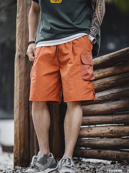 Herren Leichte Cargo‑Shorts mit Kontrasttaschen