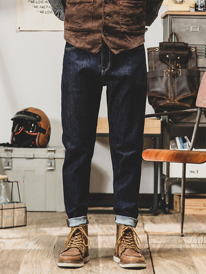 Vaqueros vintage de corte tapered para hombre