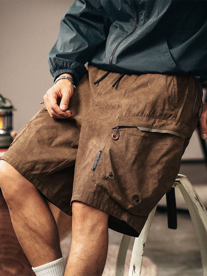 Pantalones cortos cargo casuales para hombre, ideales para senderismo y actividades al aire libre