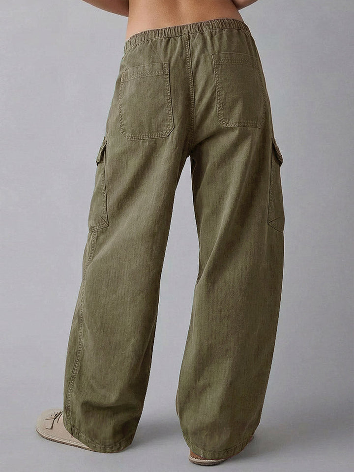 Pantalones holgados utilitarios de mujer