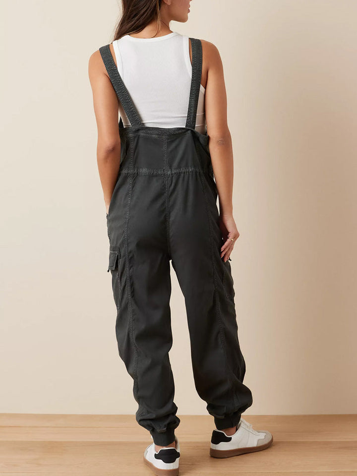 Drape Cargo-Latzhose mit lockerer Passform für Damen