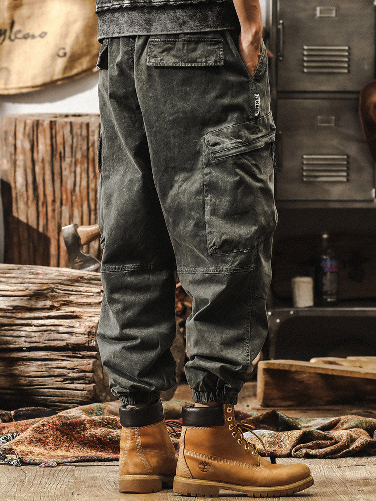 Pantalón cargo estilo jogger vintage para hombre