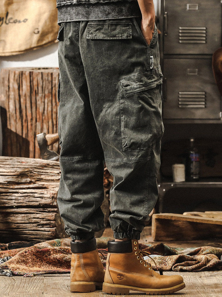 Pantalón cargo estilo jogger vintage para hombre