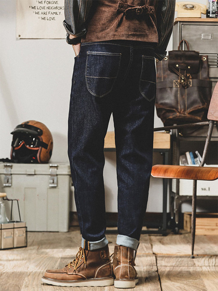 Vaqueros vintage de corte tapered para hombre