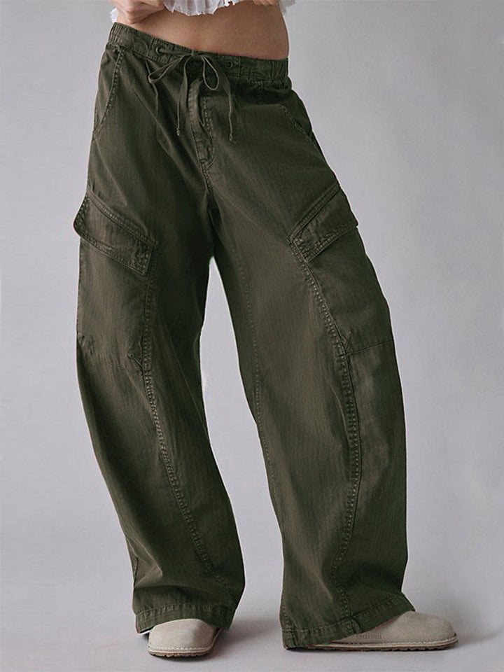 Pantalones holgados utilitarios de mujer