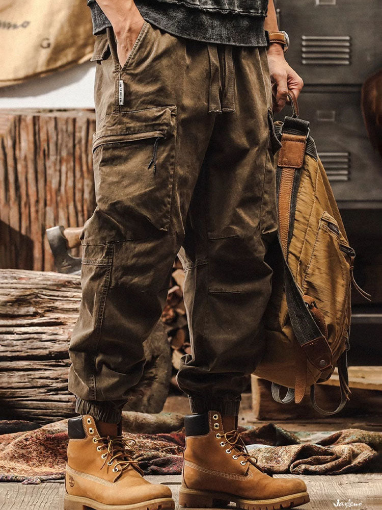 Pantalón cargo estilo jogger vintage para hombre