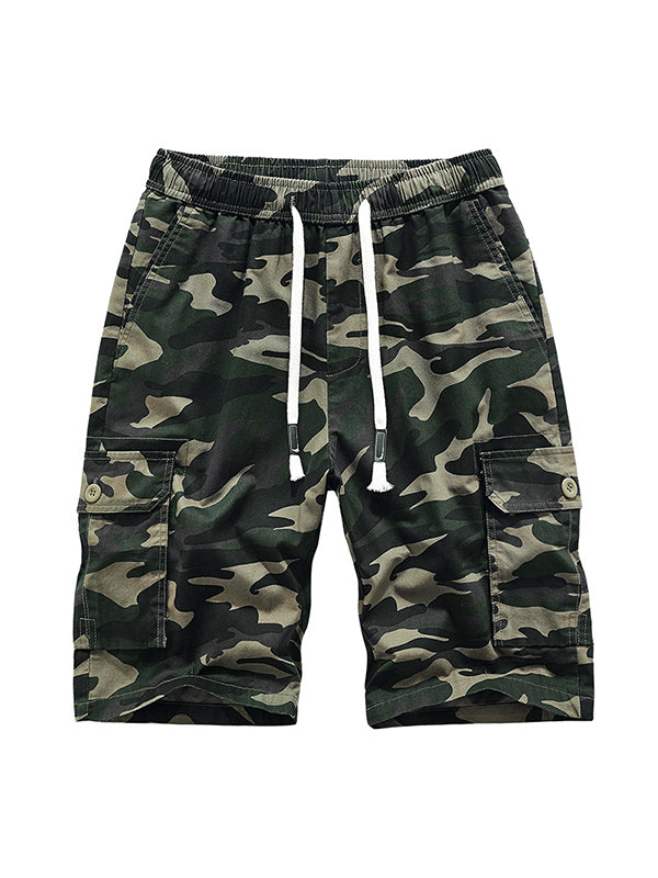 Pantaloncini cargo da uomo con coulisse