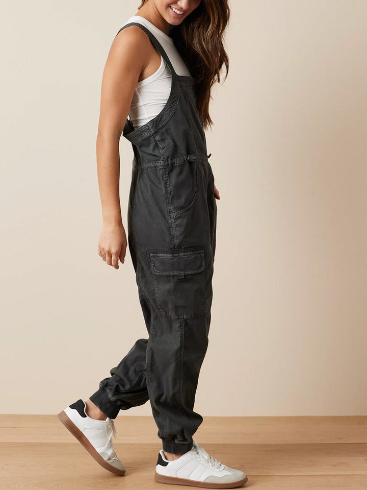 Drape Cargo-Latzhose mit lockerer Passform für Damen