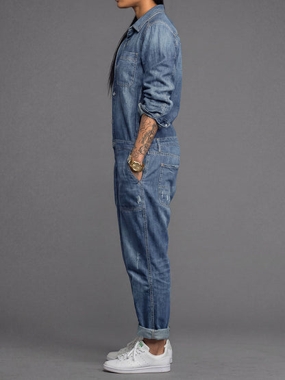 Women's Relaxed Fit Denim Jumpsuit