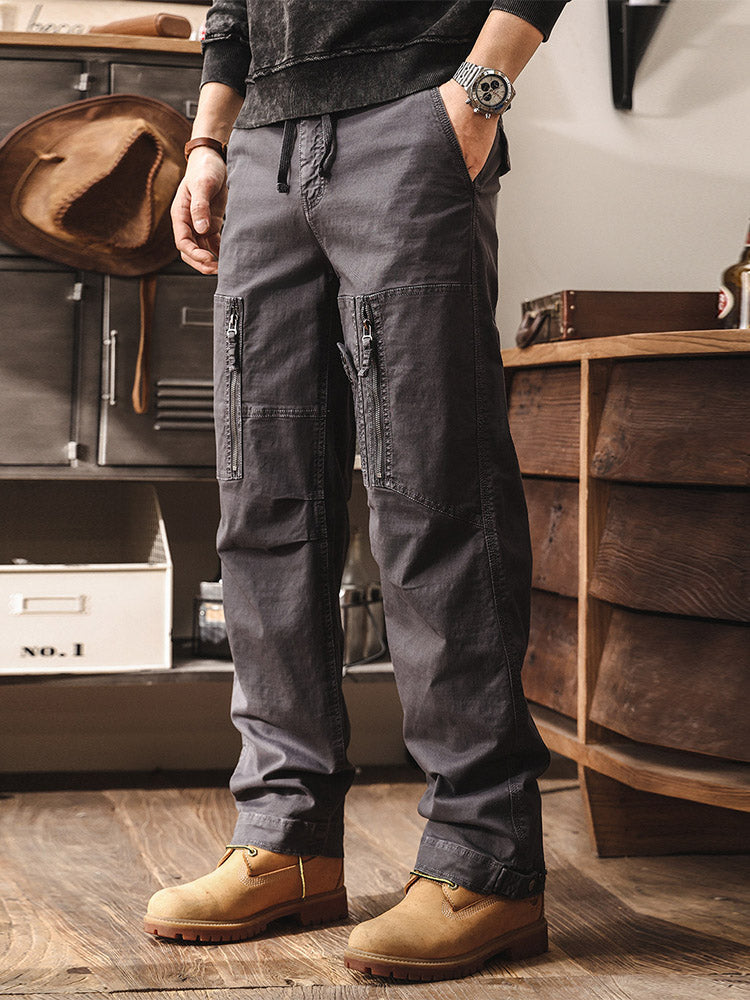 Herren Cargohose im Vintage-Stil, Weites Bein