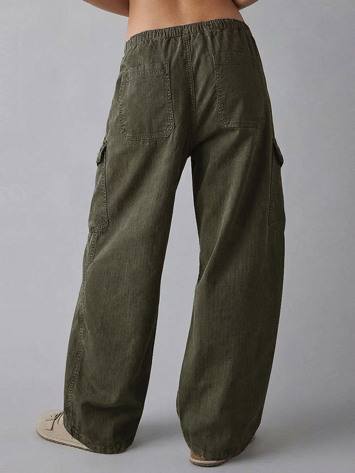 Pantalones holgados utilitarios de mujer