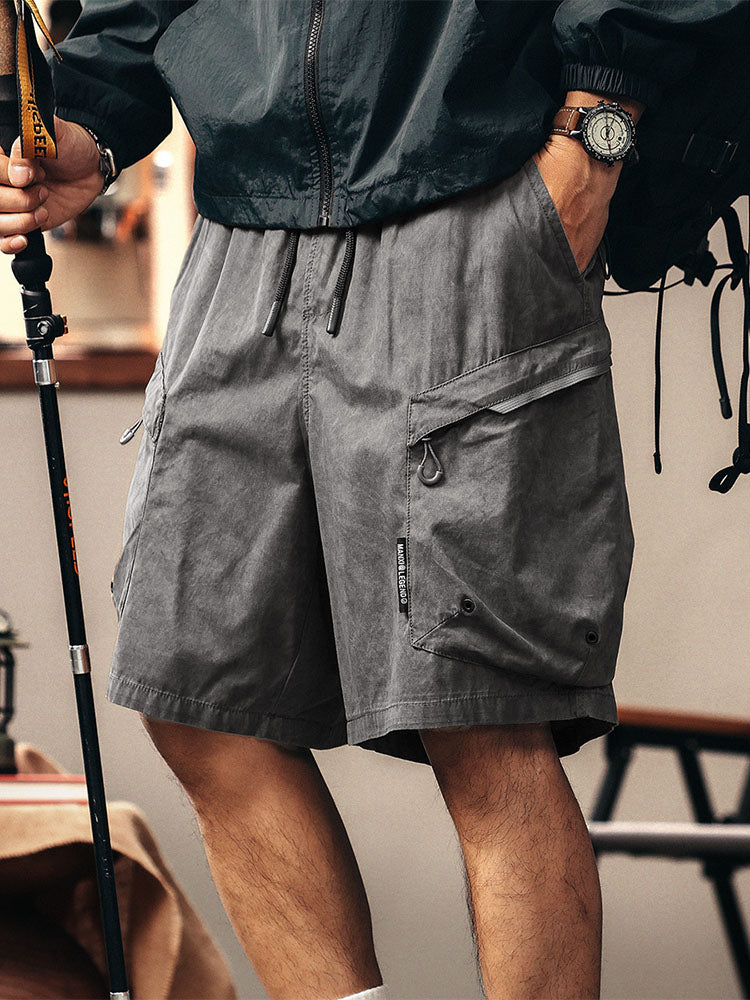 Pantalones cortos cargo casuales para hombre, ideales para senderismo y actividades al aire libre