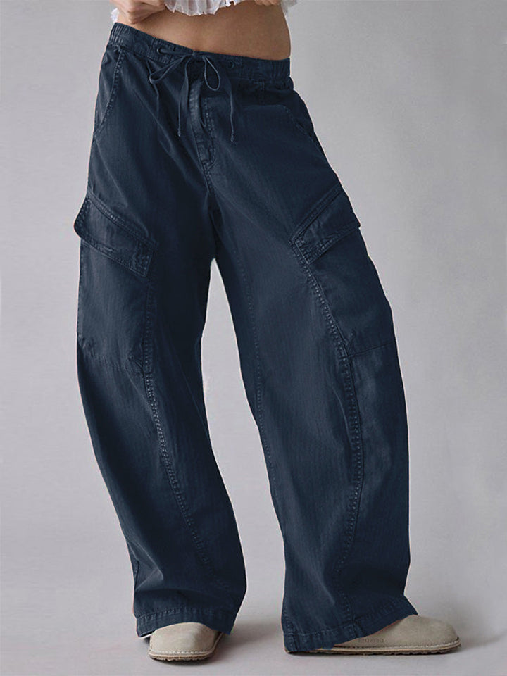 Pantalones holgados utilitarios de mujer