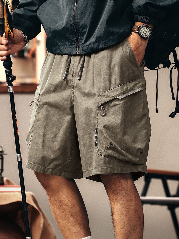 Pantalones cortos cargo casuales para hombre, ideales para senderismo y actividades al aire libre