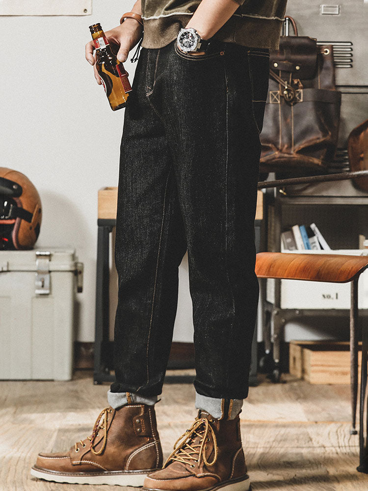 Vaqueros vintage de corte tapered para hombre