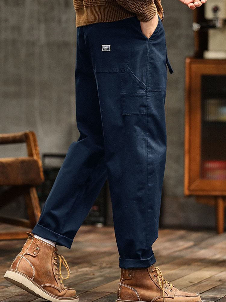 Pantalones Utilitarios Casuales de Inspiración Vintage para Hombre