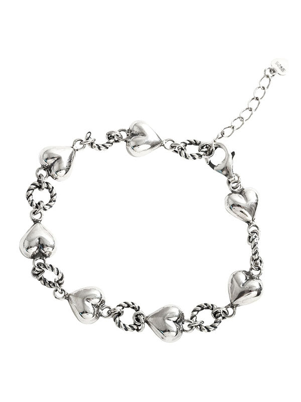 S925 Silber Love Quastenarmband