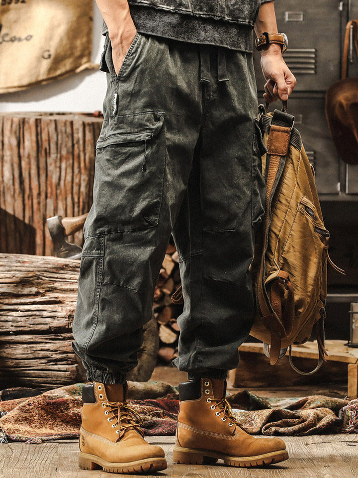 Pantalón cargo estilo jogger vintage para hombre