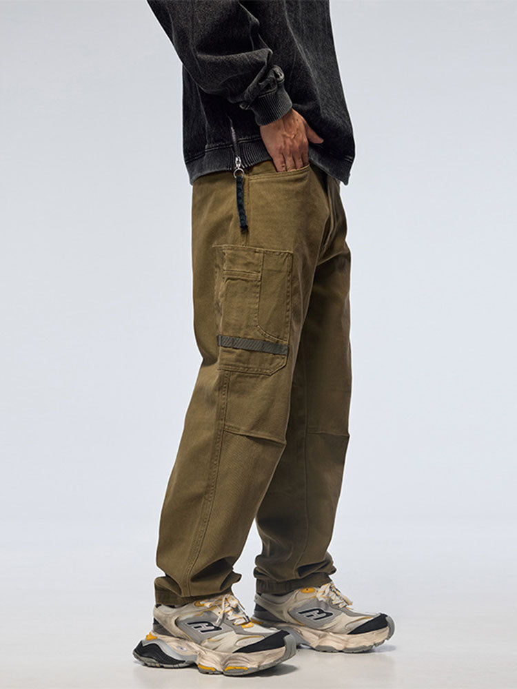 Herren Robuste Mehrtaschen Straight Cargohose