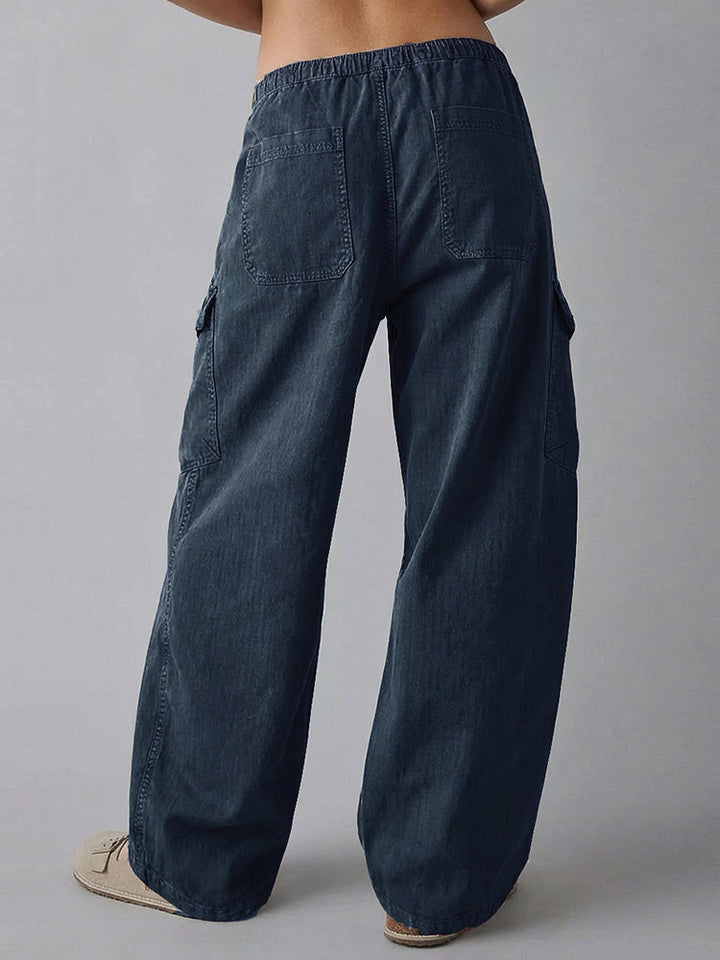 Pantalones holgados utilitarios de mujer