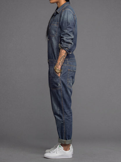 Women's Relaxed Fit Denim Jumpsuit