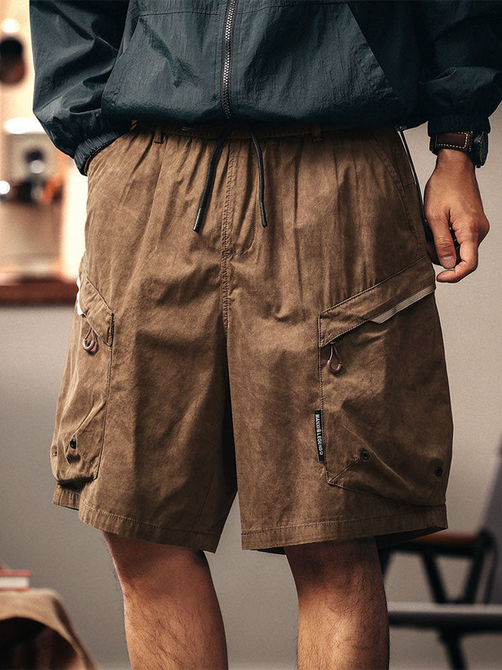 Pantalones cortos cargo casuales para hombre, ideales para senderismo y actividades al aire libre